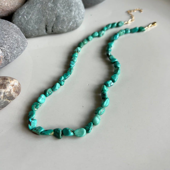 Turquoise Pebble Necklace