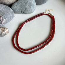 Load image into Gallery viewer, Wrap Necklace - Carnelian Heishi
