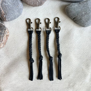 Leather Key Chain - Black