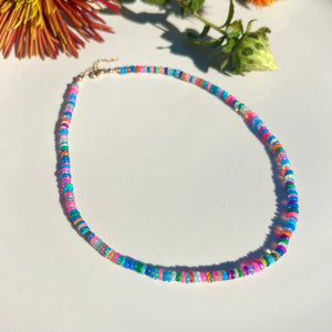 rainbow opal necklace