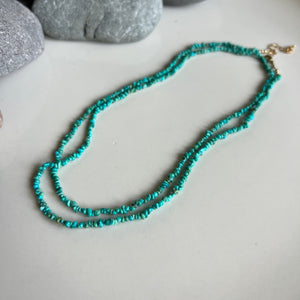Wrap Necklace - Turquoise Chip