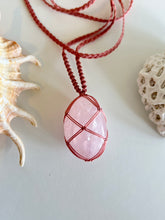 Load image into Gallery viewer, Rose Quartz Nylon Talisman