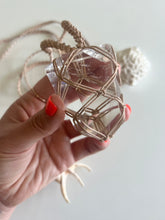 Load image into Gallery viewer, Clear Quartz Leather Talisman (Natural)