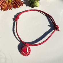 Load image into Gallery viewer, opal rope necklace (red)