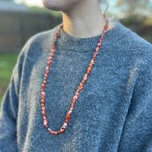 Load image into Gallery viewer, Wrap Necklace - Carnelian Pebble