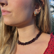 Load image into Gallery viewer, Wrap Necklace - Garnet Pebble