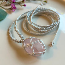 Load image into Gallery viewer, rose quartz talisman (pearl)