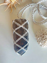 Load image into Gallery viewer, XL Smoky Quartz Leather Talisman