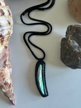 Load image into Gallery viewer, Abalone Horizon Necklace (Black)