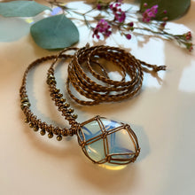 Load image into Gallery viewer, opalite talisman (bronze)