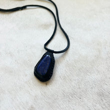 Load image into Gallery viewer, lapis funky horizon necklace