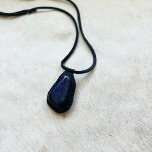 lapis funky horizon necklace