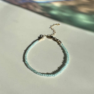 aquamarine gemstone bracelet