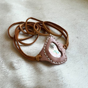 abalone horizon bracelet (rose/honey)