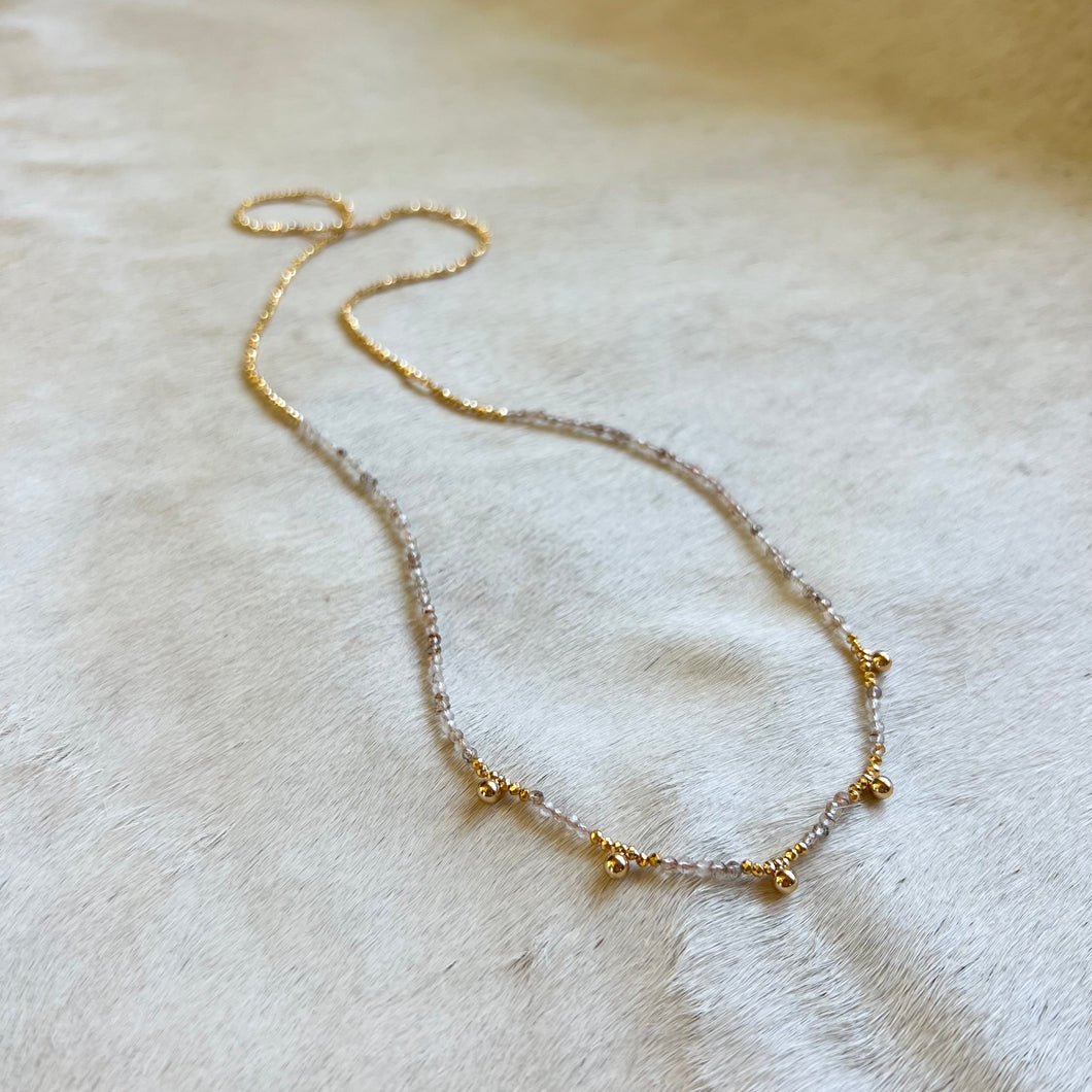 sol necklace (rutilated quartz)