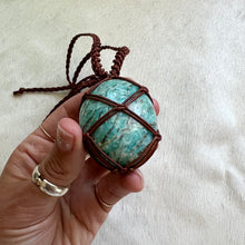 Load image into Gallery viewer, amazonite talisman (brown)