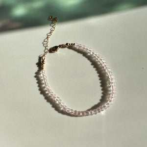 rose quartz gemstone bracelet