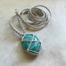 Load image into Gallery viewer, amazonite talisman (pearl)