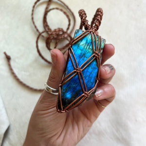 labradorite talisman (bronze)