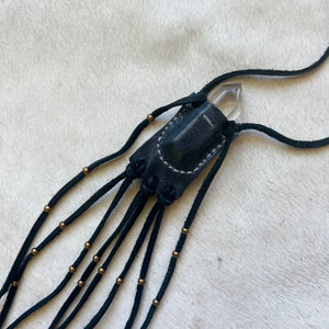 clear quartz traveler (navy/black)