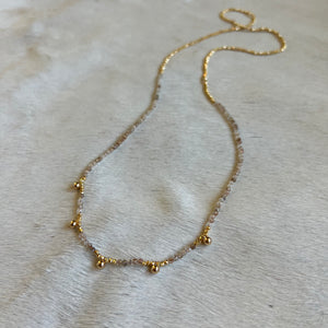 sol necklace (rutilated quartz)
