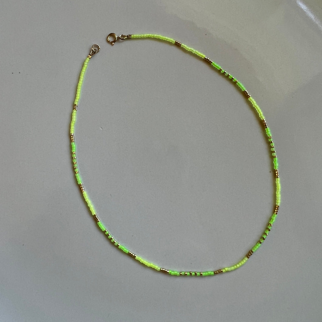 ibiza necklace (lime)