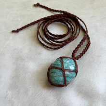 Load image into Gallery viewer, amazonite talisman (brown)
