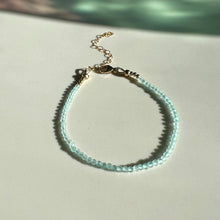 Load image into Gallery viewer, aquamarine gemstone bracelet