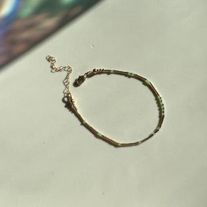 liquid gold bracelet (green)