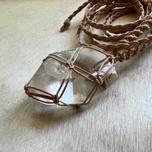 Load image into Gallery viewer, clear quartz with inclusions talisman (natural)