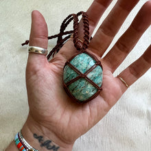 Load image into Gallery viewer, amazonite talisman (brown)