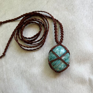 amazonite talisman (brown)