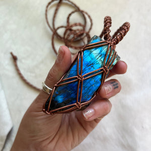 labradorite talisman (bronze)