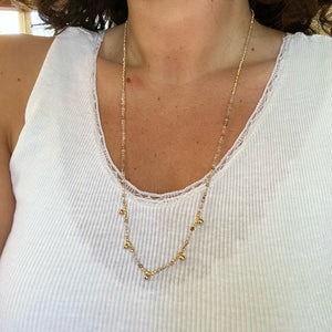 sol necklace (rutilated quartz)