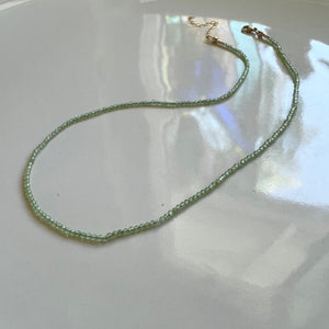 peridot gemstone necklace