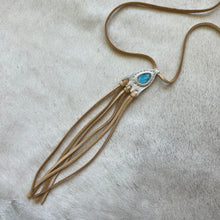 Load image into Gallery viewer, larimar horizon necklace (ivory)