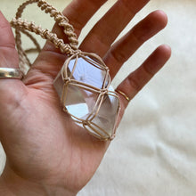 Load image into Gallery viewer, clear quartz with inclusions talisman (natural)