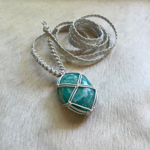 amazonite talisman (pearl)