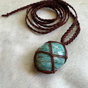 amazonite talisman (brown)