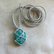 Load image into Gallery viewer, amazonite talisman (pearl)