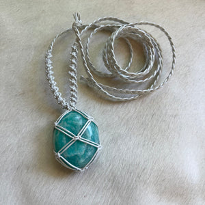 amazonite talisman (pearl)