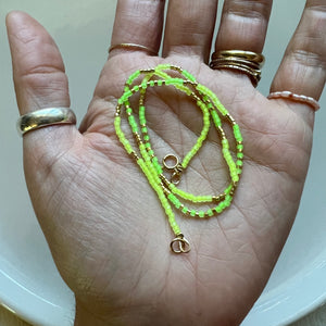 ibiza necklace (lime)