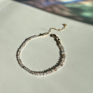 rutilated quartz gemstone bracelet