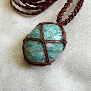 amazonite talisman (brown)