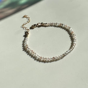 rutilated quartz gemstone bracelet