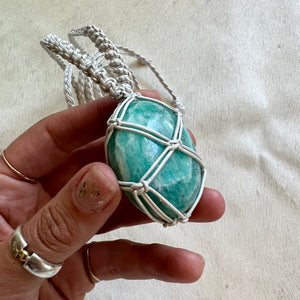 amazonite talisman (pearl)