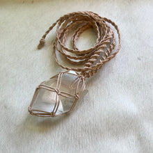 Load image into Gallery viewer, clear quartz with inclusions talisman (natural)