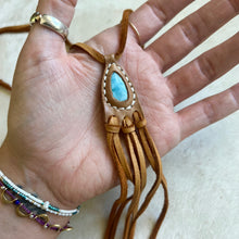 Load image into Gallery viewer, larimar horizon necklace (tan)