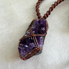 Load image into Gallery viewer, amethyst talisman (bronze)