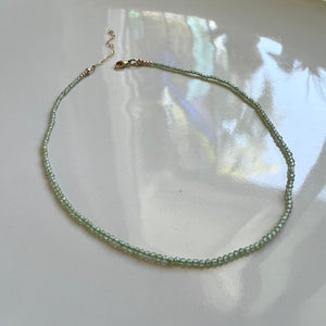 peridot gemstone choker